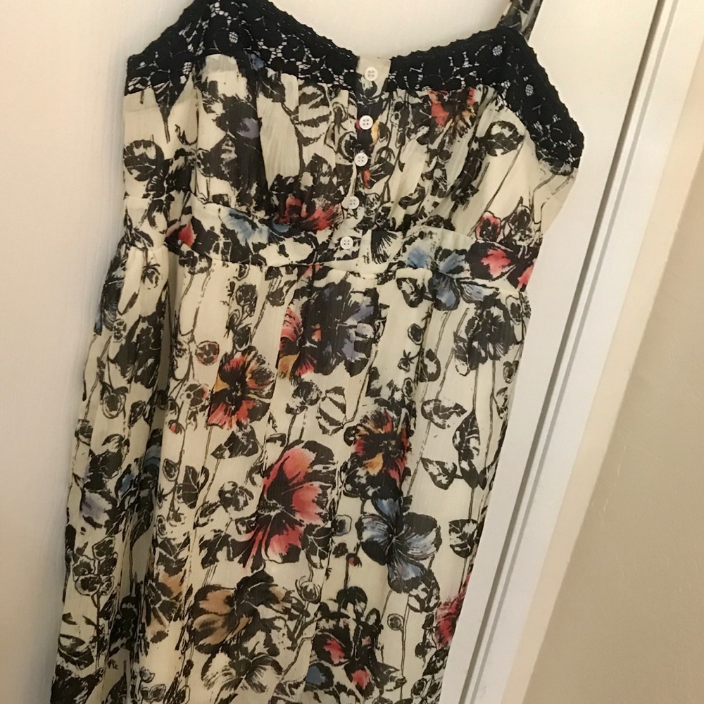 TORRID HIGH LOW DRESS FLORAL AND BUTTERFLY PRINT